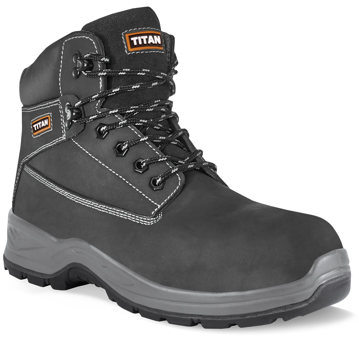 Titan Holton Black Nubuck Safety Boot